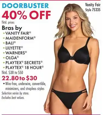 Boscov's Bras by offer