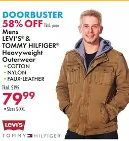 Boscov's Mens LEVI'S & TOMMY HILFIGER Heavyweight Outerwear offer