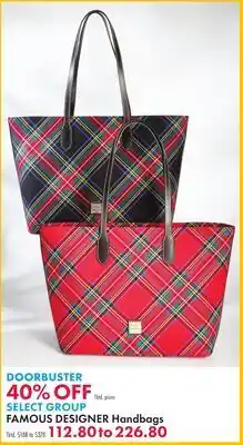 Boscov's FAMOUS DESIGNER Handbags offer