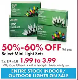 Boscov's Select Mini Light Sets offer