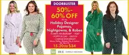 Boscov's Holiday Designer Pajamas, Nightgowns, & Robes offer