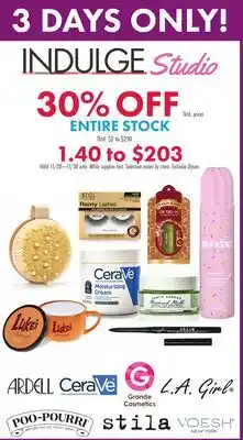 Boscov's INDULGE Studio offer