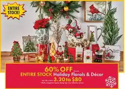 Boscov's Holiday Florals & Décor offer