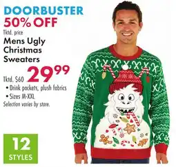 Boscov's Mens Ugly Christmas Sweaters offer