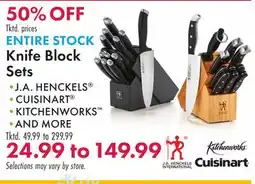 Boscov's Knife Block Sets offer