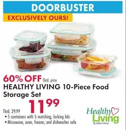 Boscov's HEALTHY LIVING 10-Piece Food Storage Set offer