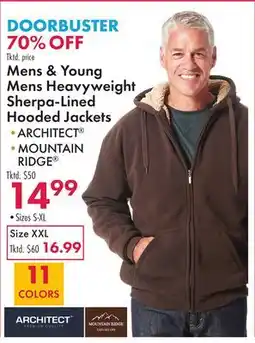Boscov's Mens & Young Mens Heavyweight Sherpa-Lined Hooded Jackets offer