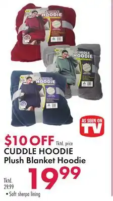 Boscov's CUDDLE HOODIE Plush Blanket Hoodie offer