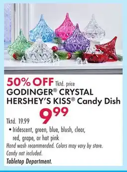 Boscov's GODINGER CRYSTAL HERSHEY'S KISS Candy Dish offer
