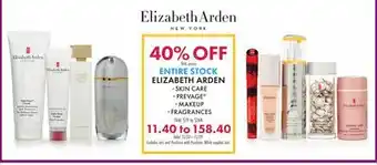 Boscov's ENTIRE ELIZABETH ARDEN offer