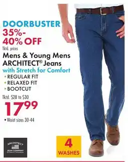 Boscov's Mens & Young Mens ARCHITECT Jeans offer