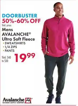 Boscov's Mens AVALANCHE Ultra Soft Fleece offer