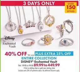 Boscov's DISNEY Enchanted Vault offer