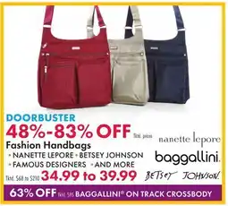 Boscov's Fashion Handbags offer