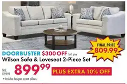 Boscov's Wilson Sofa & Loveseat 2-Piece Set offer