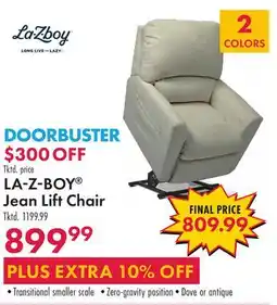 Boscov's LAZBOY Jean Lift Chair offer