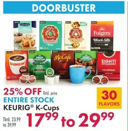 Boscov's ENTIRE STOCK KEURIG K-Cups offer