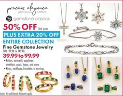 Boscov's Fine Gemstone Jewelry offer