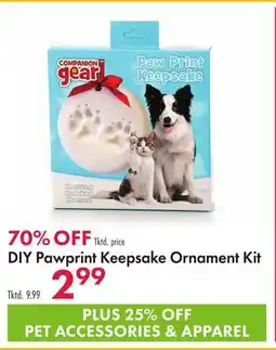Boscov's DIY Pawprint Keepsake Ornament Kit offer