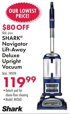 Boscov's SHARK Navigator Lift-Away Deluxe Upright Vacuum offer