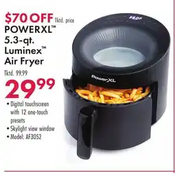 Boscov's POWERXL 5.3-qt. Luminex Air Fryer offer