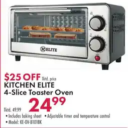 Boscov's KITCHEN ELITE 4-Slice Toaster Oven offer
