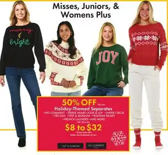 Boscov's Holiday-Themed Separates offer