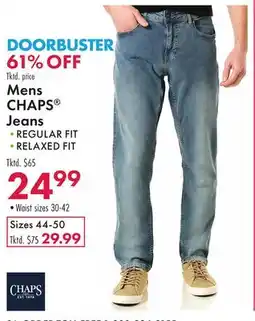 Boscov's Mens CHAPS Jeans offer