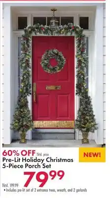 Boscov's Christmas 5-Piece Porch Set offer