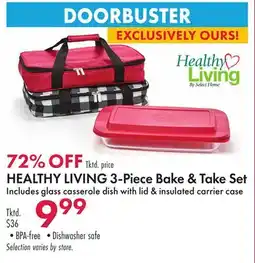 Boscov's HEALTHY LIVING 3-Piece Bake & Take Set offer