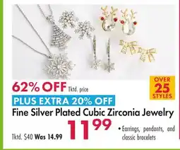 Boscov's Silver Plated Cubic Zirconia Jewelry offer