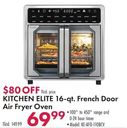 Boscov's KITCHEN ELITE 16-qt. French Door Air Fryer Oven offer