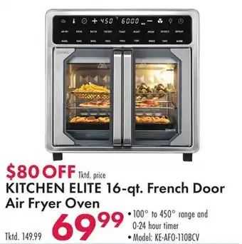 Boscov's KITCHEN ELITE 16-qt. French Door Air Fryer Oven offer