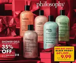 Boscov's SHOWER GELS offer