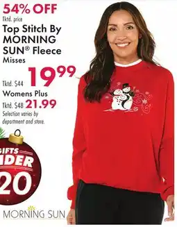 Boscov's Top StitchBy MORNING SUN Fleece Misses offer