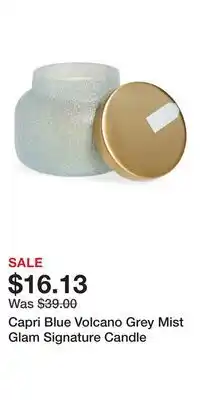 Nordstrom Capri Blue Volcano Grey Mist Glam Signature Candle offer