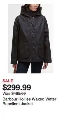 Nordstrom Barbour Hollies Waxed Water Repellent Jacket offer