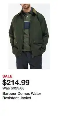 Nordstrom Barbour Domus Water Resistant Jacket offer