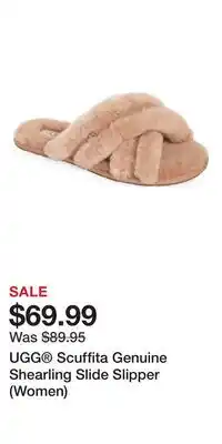 Nordstrom UGG Scuffita Genuine Shearling Slide Slipper (Women) offer