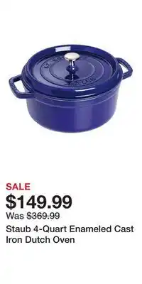 Nordstrom Staub 4-Quart Enameled Cast Iron Dutch Oven offer