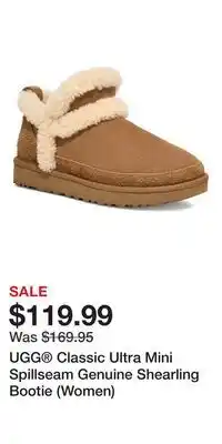 Nordstrom UGG Classic Ultra Mini Spillseam Genuine Shearling Bootie (Women) offer