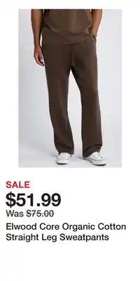 Nordstrom Elwood Core Organic Cotton Straight Leg Sweatpants offer