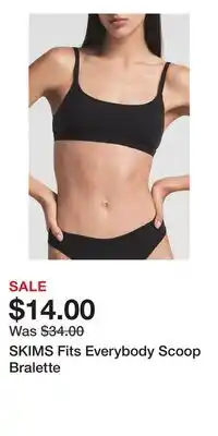 Nordstrom SKIMS Fits Everybody Scoop Bralette offer