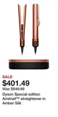 Nordstrom Dyson Special edition Airstrait straightener in Amber Silk offer