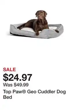 Petsmart Top Paw Geo Cuddler Dog Bed offer
