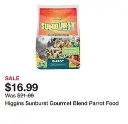 Petsmart Higgins Sunburst Gourmet Blend Parrot Food offer
