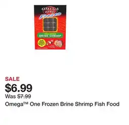Petsmart Omega One Frozen Brine Shrimp Fish Food offer