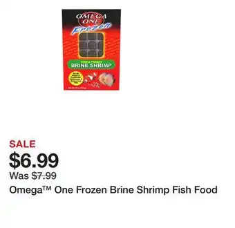 Petsmart Omega One Frozen Brine Shrimp Fish Food offer