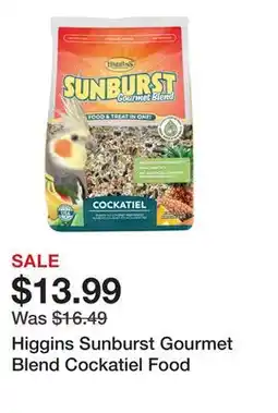 Petsmart Higgins Sunburst Gourmet Blend Cockatiel Food offer