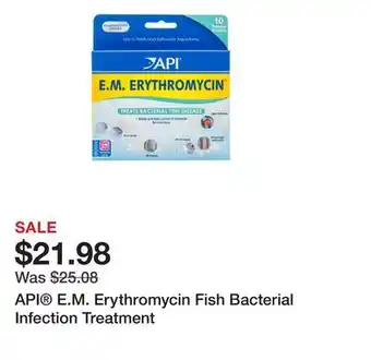 Petsmart API E.M. Erythromycin Fish Bacterial Infection Treatment offer